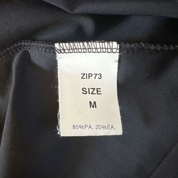 Zip73 Black Studded Top Blouse Sz M Gathered Sleeve Western Goth Boho Cowgirl - Picture 5 of 6